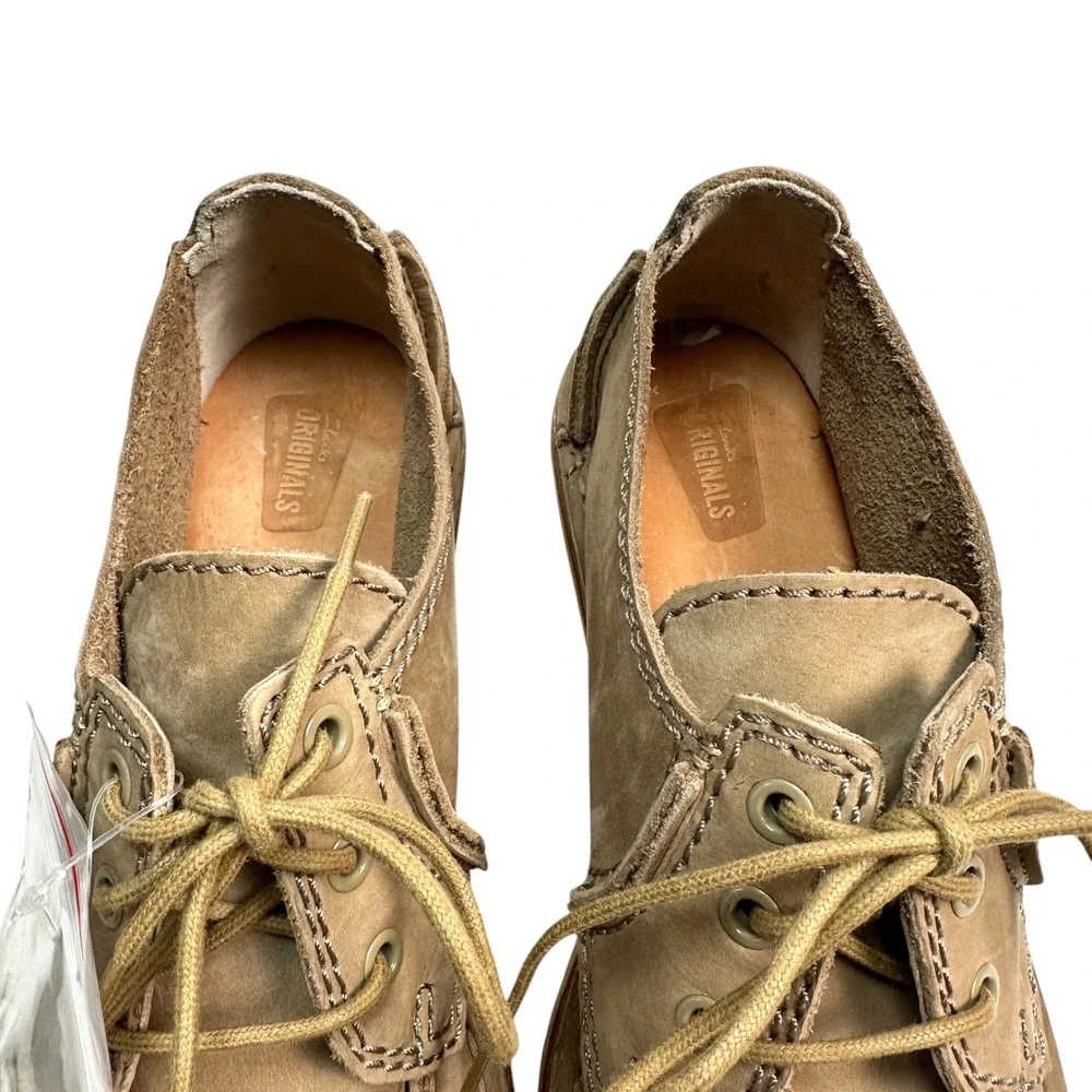 Clarks Shoes Artisan Veldta Auburon Platform Moccasin Nubuck Taupe 10 Gorpcore